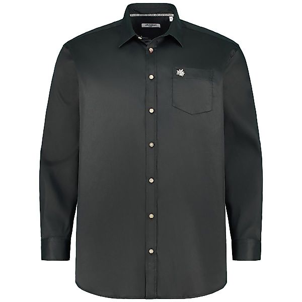 Pfundskerl Trachtenhemd mit Elasthan Farbe schwarz Größe: 4XL günstig online kaufen