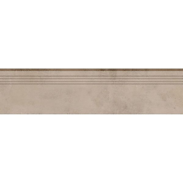 Trittstufe Denver Feinsteinzeug Glasiert Matt Taupe 30 cm x 120 cm günstig online kaufen