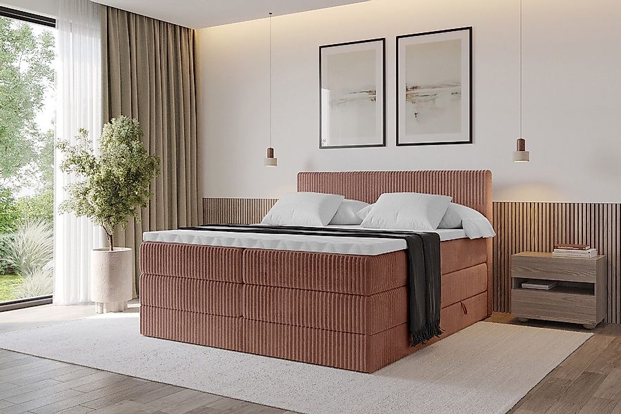 ALTDECOR Boxspringbett TOLO KING (Multipocket-Matratze H4, günstig online kaufen