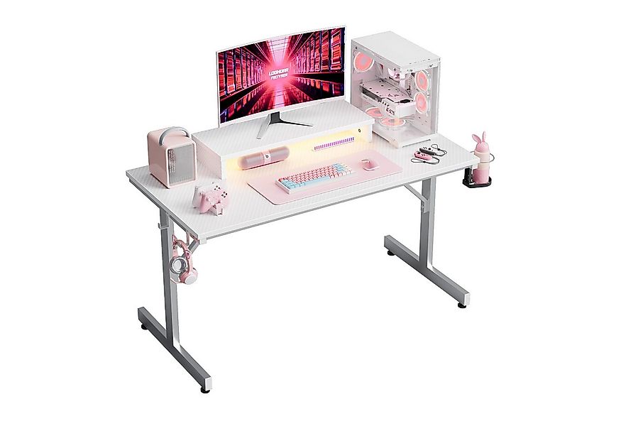 Bestier Gamingtisch 106cm Gaming Schreibtisch mit RGB-LED, 106cm Jugendschr günstig online kaufen