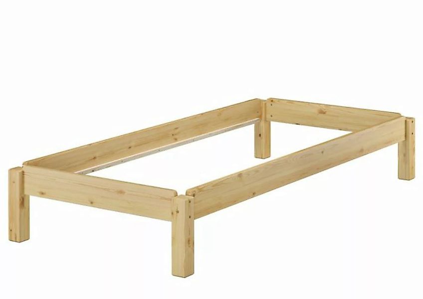 Erst-Holz® Holzbett Kiefer massiv 80x190 ohne Zubehör natur Gr. 80 x 190 günstig online kaufen