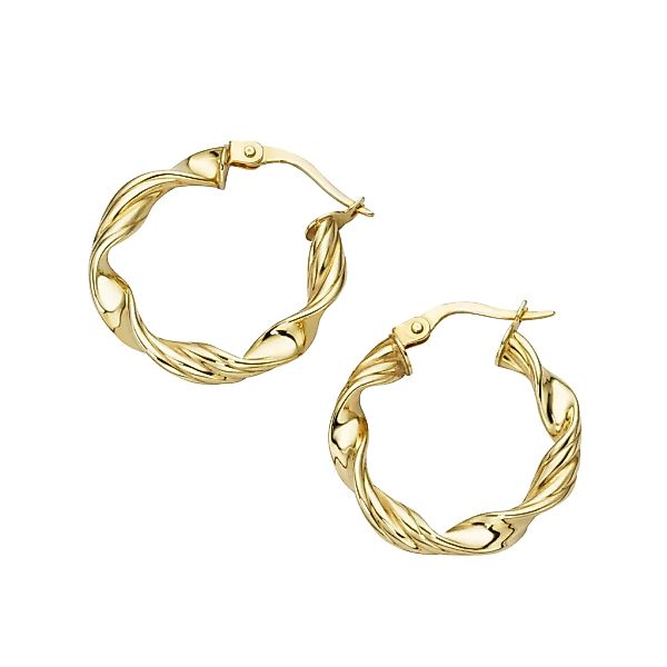 Luigi Merano Paar Creolen "glänzend,Gold 375" günstig online kaufen