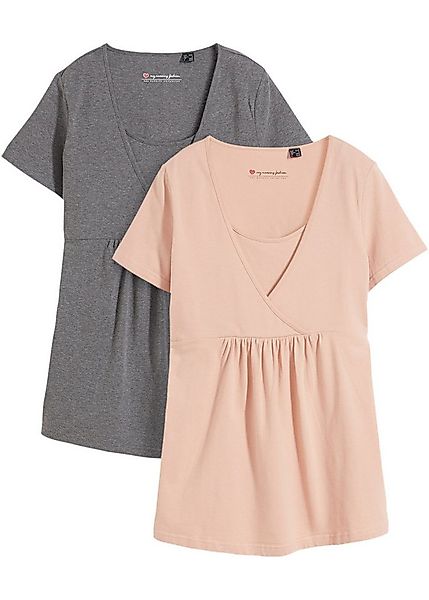 bonprix Stillshirt (Packung, 2-tlg., 2) 2-in-1 Umstands- und Stillshirts (2 günstig online kaufen