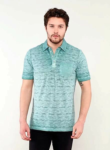 Garment Dyed Poloshirt Aus Bio Baumwolle Mit Brusttasche günstig online kaufen