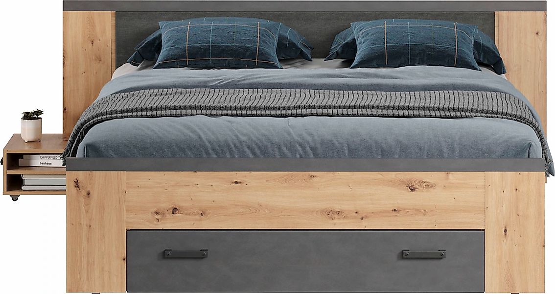 Home affaire Stauraumbett "Ambres", (1 tlg.), ausziehbare Bettkästen, Fäche günstig online kaufen