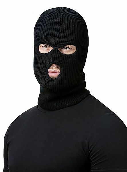 Smiffys Verkleidungsmaske Schwarze Skimaske - Halloween Fasching Karneval, günstig online kaufen