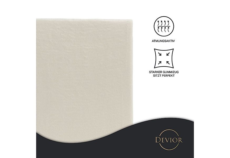 Devior Spannbettlaken aus 100% Nicki-Plüsch mit Cashmere-Touch, 190 g/m² mi günstig online kaufen