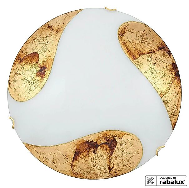 Deckenleuchte weiß-gold Ø 40 cm Art Gold günstig online kaufen
