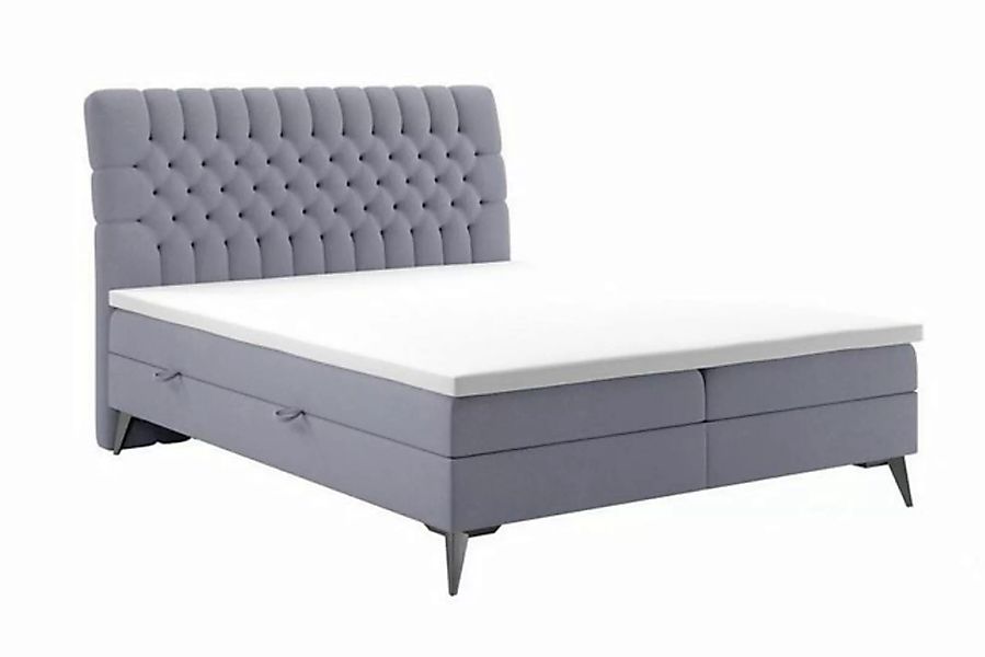 JVmoebel Boxspringbett Chesterfield Bett Design Luxus Doppelbett Schlafzimm günstig online kaufen