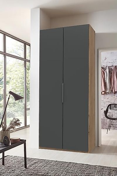 Kleiderschrank 100 cm breit Grau / Braun LEVEL36 A günstig online kaufen