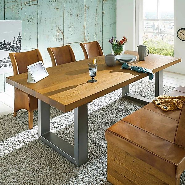Esszimmertisch aus Eiche Massivholz geölt modern günstig online kaufen