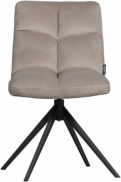 WOOOD Drehstuhl "Vinny", Samt, mit Drehfuß, Breite 48 cm günstig online kaufen