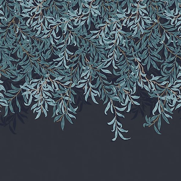 WILLIAM MORRIS AT HOME Vliestapete »Willow Bough Navy«, Retro, 10mx52cm (ca günstig online kaufen
