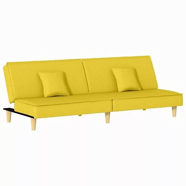 vidaXL Sofa Schlafsofa Hellgelb Stoff günstig online kaufen