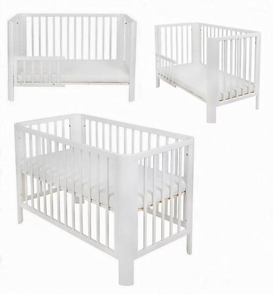 Babyhafen Kinderbett Gitterbett Adam Rausfallschutz 60x120, mit/ohne Matrat günstig online kaufen