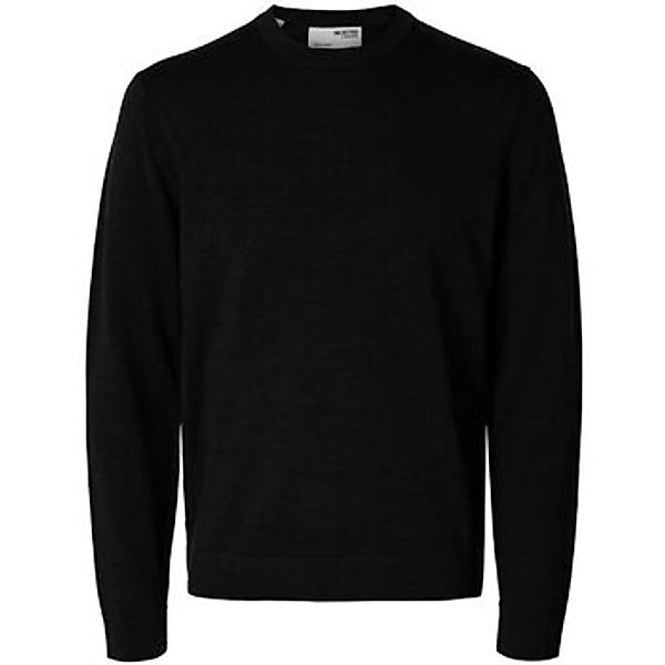 Selected  Pullover 16094647 MERINO CREW-BLACK günstig online kaufen