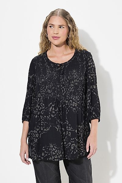 Ulla Popken Tunika Smokbluse floraler Druck günstig online kaufen