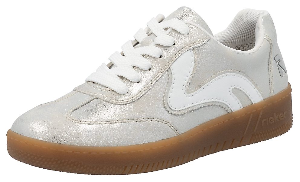 RIEKER Sport Plateausneaker, Freizeitschuh, Halbschuh, Schnürschuh in vegan günstig online kaufen
