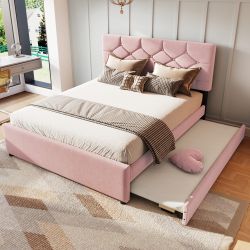 Merax Polsterbett (1-tlg), Doppelbett 140x200cm mit günstig online kaufen