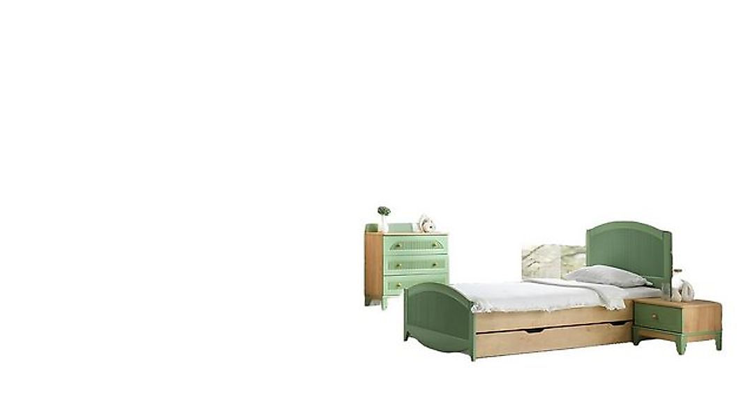 JVmoebel Bett Komplett Jugendzimmer Kinderzimmer Set Kleiderschrank Kommode günstig online kaufen