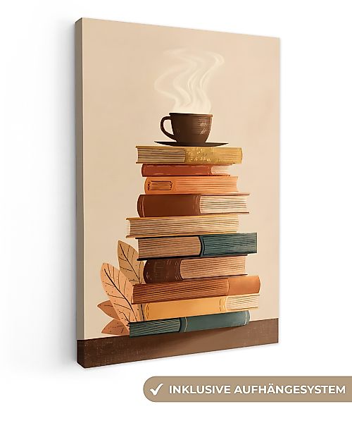 OneMillionCanvasses® Leinwandbild Bücher - Turm - günstig online kaufen