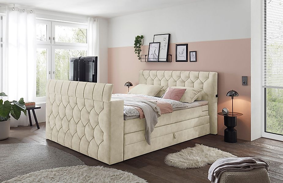 ED EXCITING DESIGN Boxspringbett Springdale, mit günstig online kaufen
