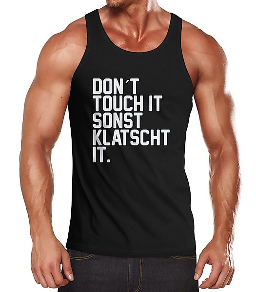 MoonWorks Tanktop Herren Tanktop Don´t touch günstig online kaufen