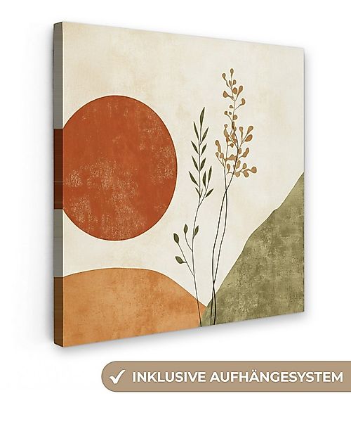 OneMillionCanvasses® Leinwandbild Sonne - Abstrakt - Äste - Orange, Fotodru günstig online kaufen