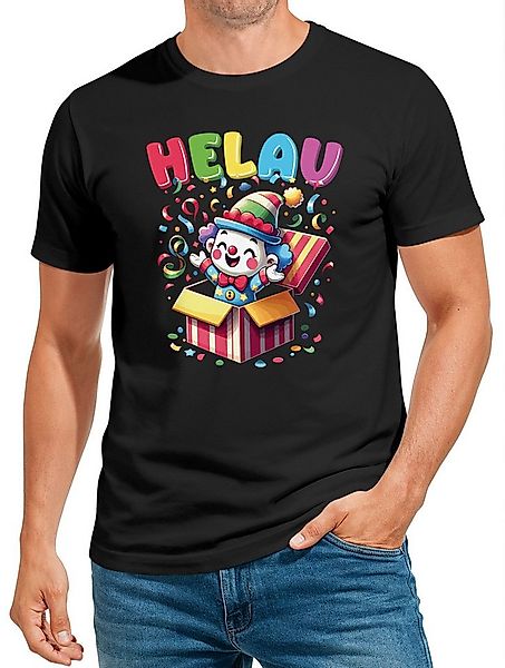 MoonWorks Print-Shirt Herren T-Shirt Fasching Karneval Clown Alaaf Helau Ve günstig online kaufen