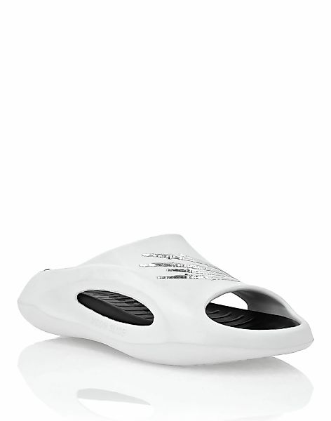 PLEIN SPORT Strandschuh "Flache Gummisandalen" günstig online kaufen