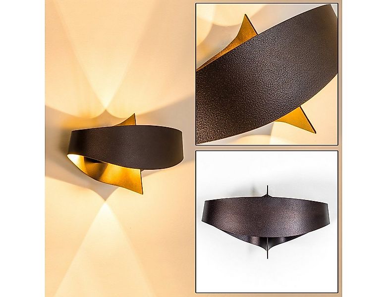 hofstein Wandleuchte »Aschi« Wandlampe aus Metall in Bronze/Braun, ohne Leu günstig online kaufen