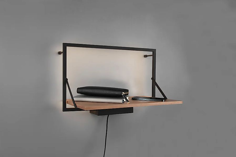 MIRRORS AND MORE Wandregal "Leonie", (1 St.), mit integriertem LED Backligh günstig online kaufen