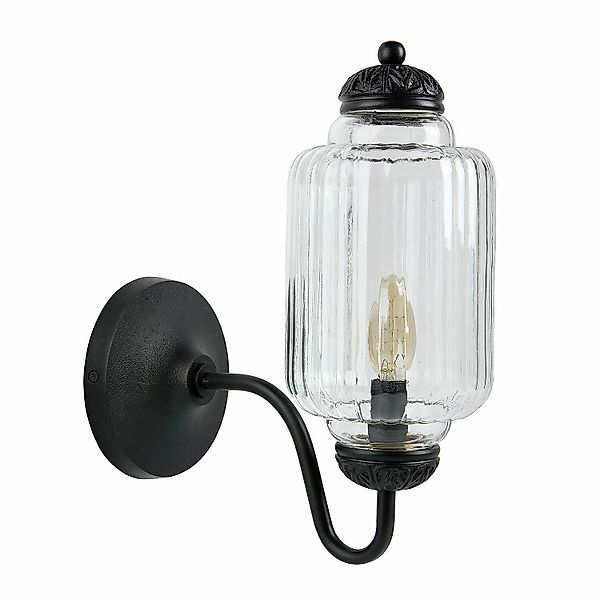 Mirabeau Wandleuchte Wandlampe Yovarin antikschwarz günstig online kaufen