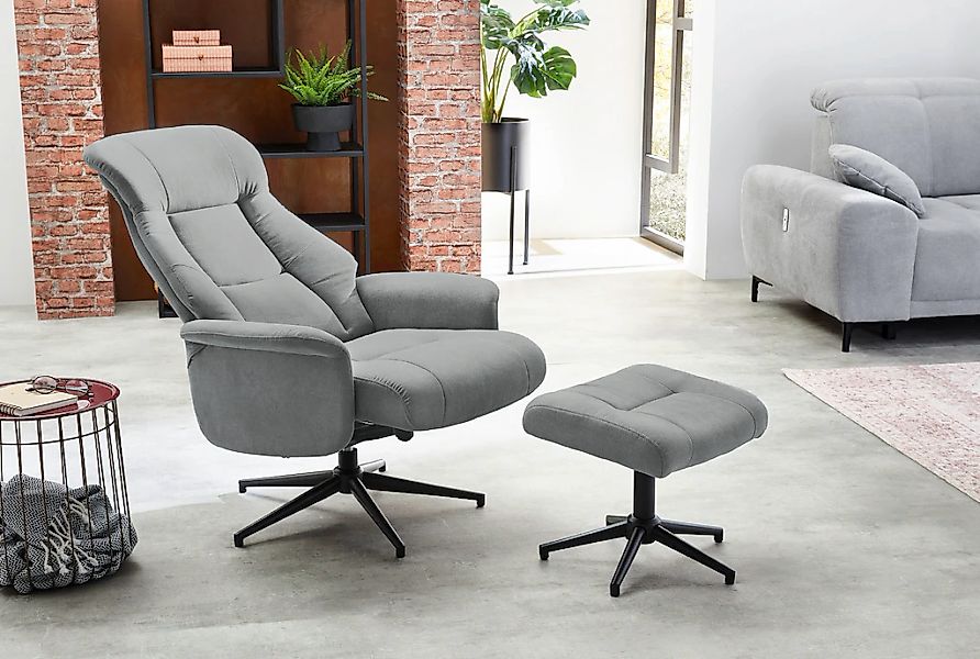Jockenhöfer Gruppe Relaxsessel "Eva" mit Hocker, Dreh- und Relaxfunktion, a günstig online kaufen