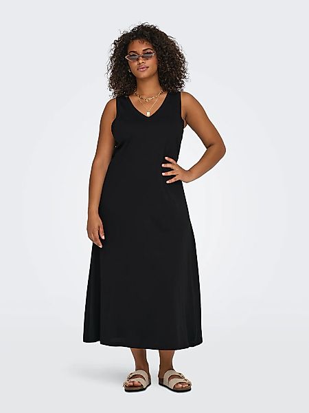 ONLY CARMAKOMA Shirtkleid "CARMAY LIFE S/L CALF V-NECK DRESS JRS" günstig online kaufen