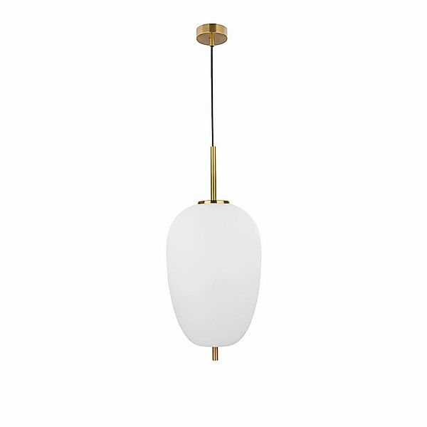 Pendelleuchte Lato in Weiß und Gold E27 270mm günstig online kaufen