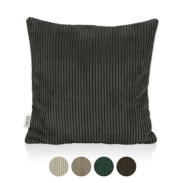 Lycce Dekokissen Kissenbezug aus trendigem Cordstoff günstig online kaufen
