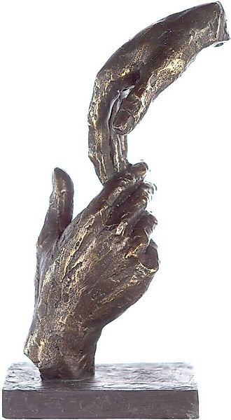 Casablanca by Gilde Dekofigur Skulptur Two Hands, bronzefarben/grau (1 St), günstig online kaufen