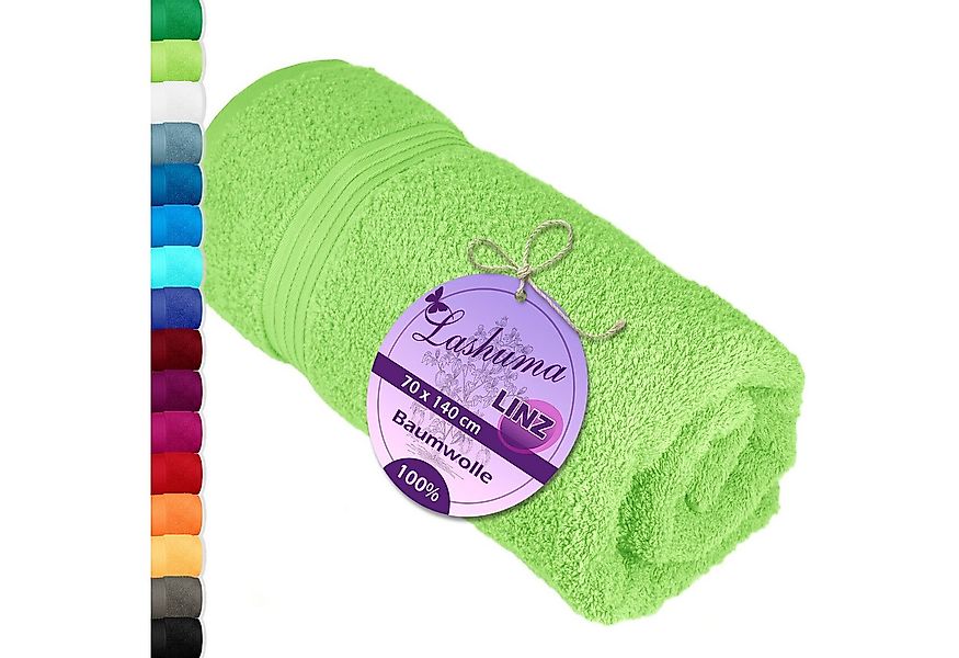 Lashuma Duschtuch - Badetuch Linz, Frottee (1-St), Weiches Badetuch grün 70 günstig online kaufen