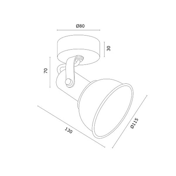 Wandleuchte Trogir, beige, Ø 11,5 cm, Metall günstig online kaufen
