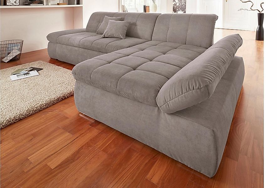 DOMO collection Ecksofa NMoric XXL, B/T/H: 300/172/80cm, L-Form, wahlweise günstig online kaufen