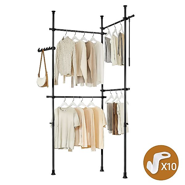 SoBuy Kleiderständer KLS03, verstellbarer offener Kleiderschrank günstig online kaufen