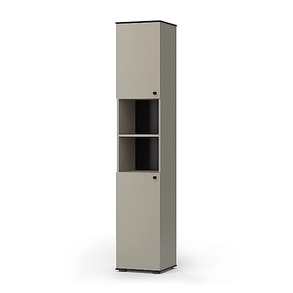 Vicco Badschrank Joli Greige 37 x 192 cm mit 2 Türen günstig online kaufen