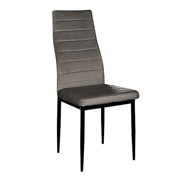 HTI-Living Esszimmerstuhl Stuhl Memphis Velvet Grau günstig online kaufen
