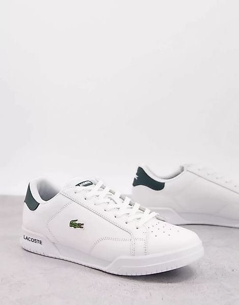 Lacoste – Twin Serve – Sneaker in Weiß-Grün günstig online kaufen