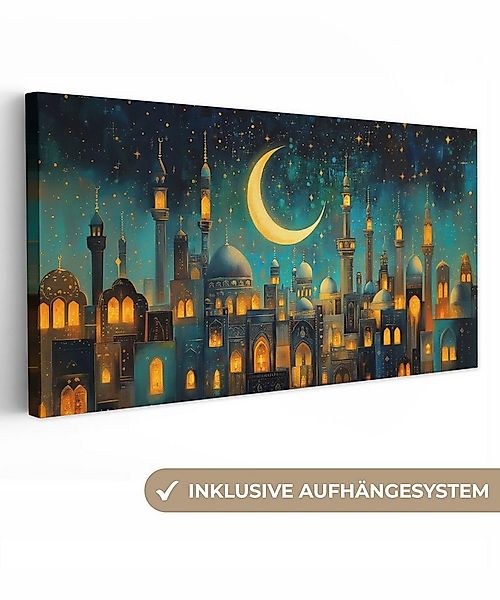OneMillionCanvasses® Leinwandbild Panorama Islamisch - Moschee - Ramadan - günstig online kaufen