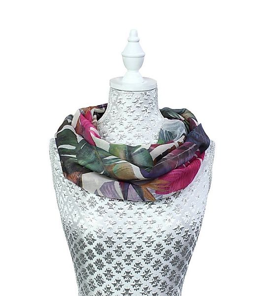 ZEBRO Modeschal Sommerloop mit Federmotiv günstig online kaufen