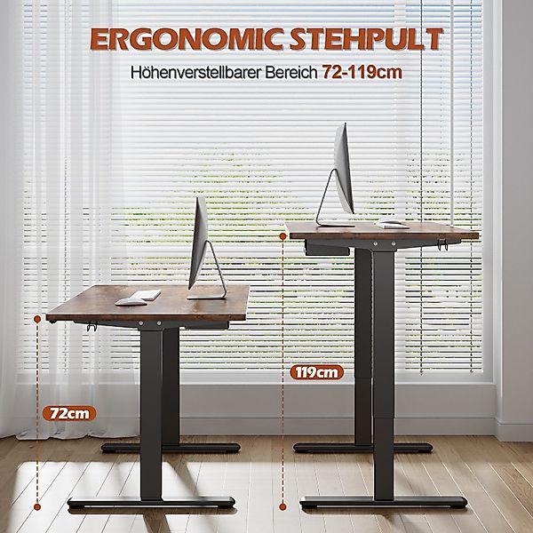 HOMALL Schreibtisch Höhenverstellbarer Schreibtisch elektrischer mit günstig online kaufen