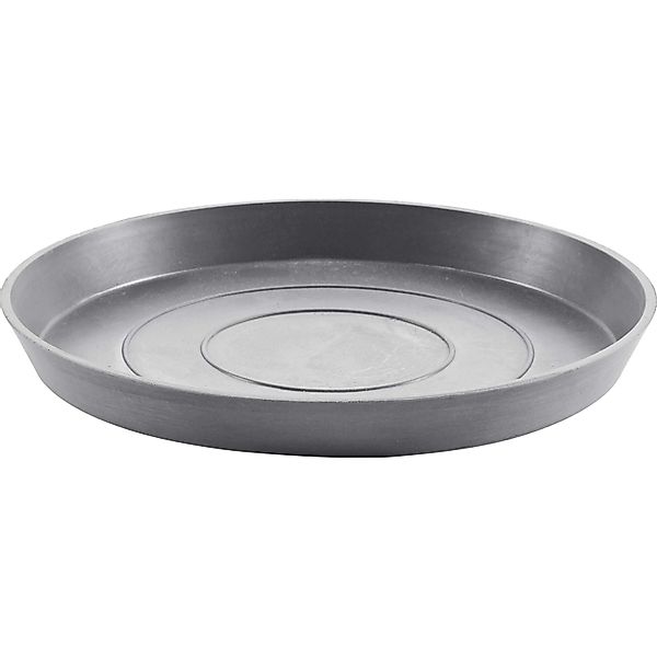 ECOPOTS Blumentopfuntersetzer ROUND SAUCER Grey, BxTxH: 36,5x36,5x3,5 cm günstig online kaufen