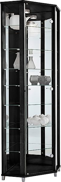 fif möbel Eckvitrine »TRIO Höhe ca. 172 cm, ink. Beleuchtung«, Eckvitrine/G günstig online kaufen